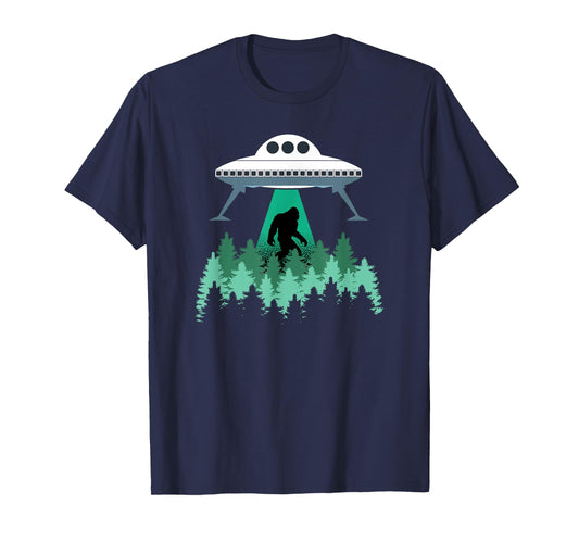Bigfoot UFO Shirt Abduction Alien Conspiracy Gift T-Shirt