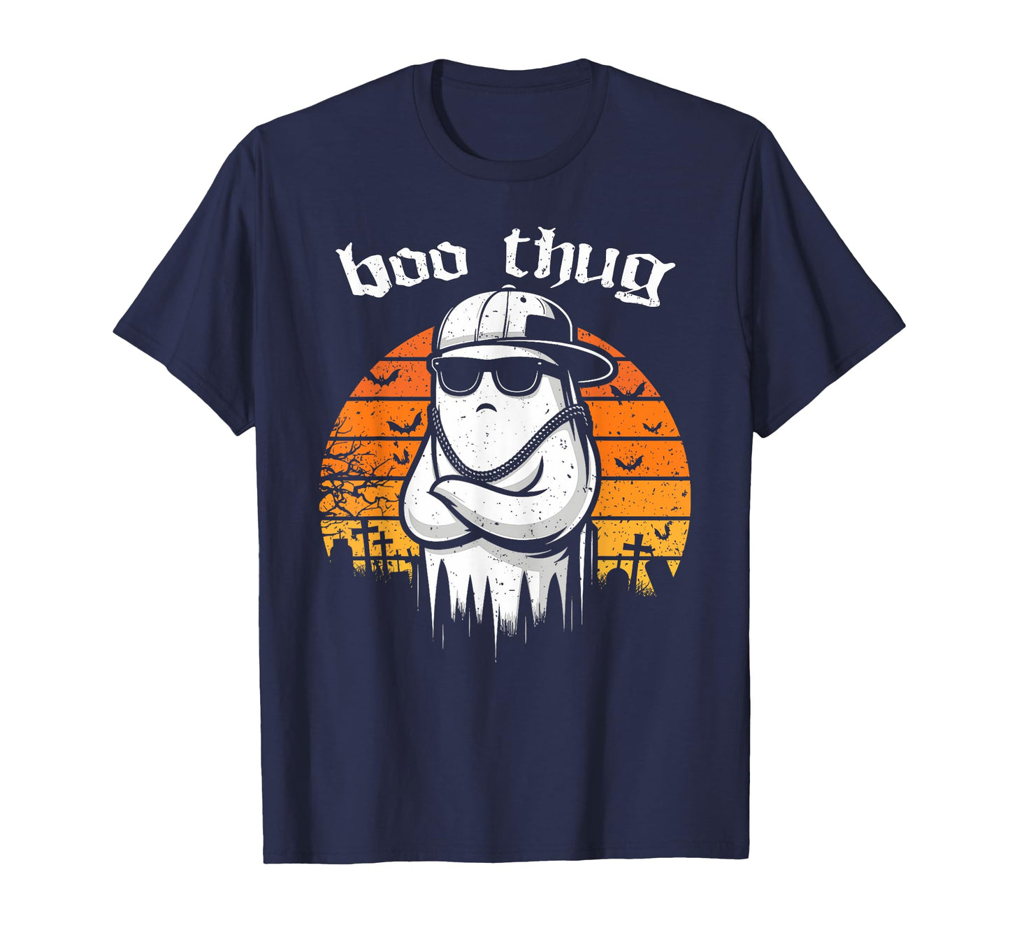 Boo Thug Ghost Life Matching Halloween Costume Men Women T-Shirt