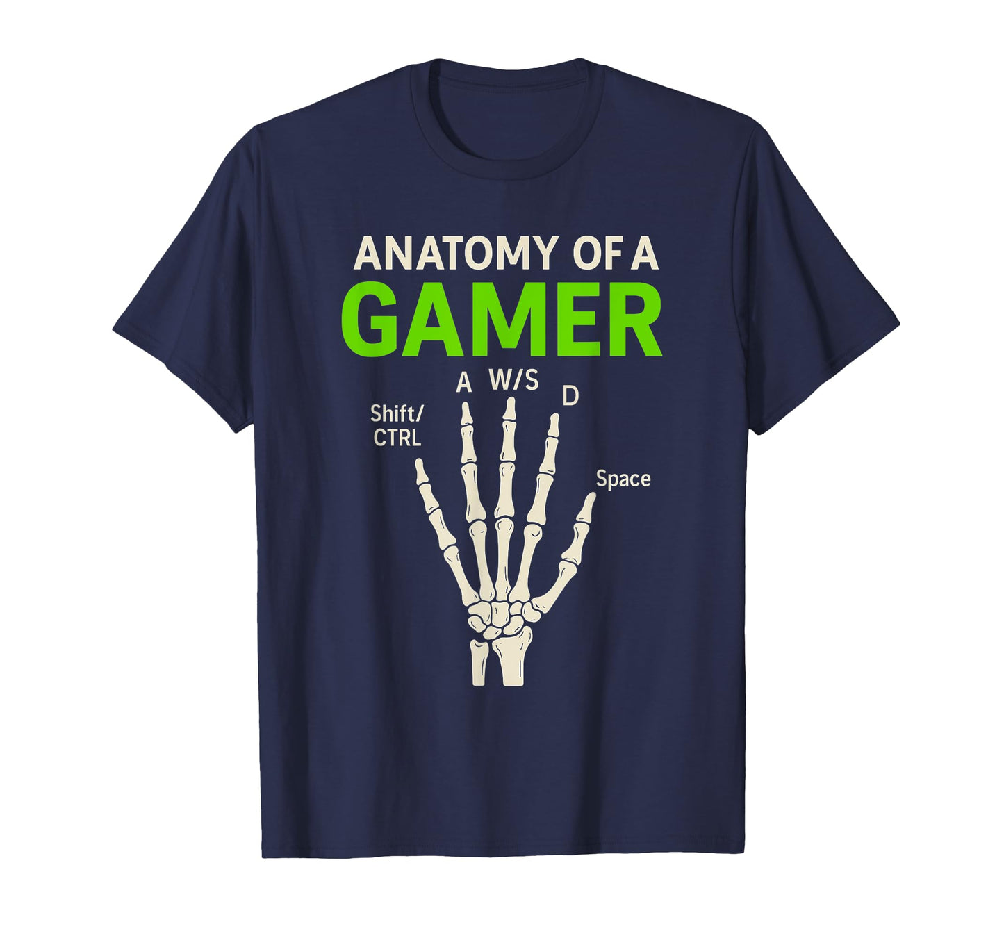 Anatomy Of A Gamer - PC Gaming Lover Console Game Lover T-Shirt