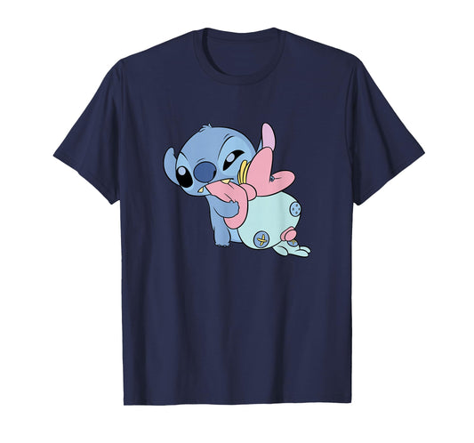 Disney Lilo & Stitch Babies Stitch & Scrump Playing Cute T-Shirt