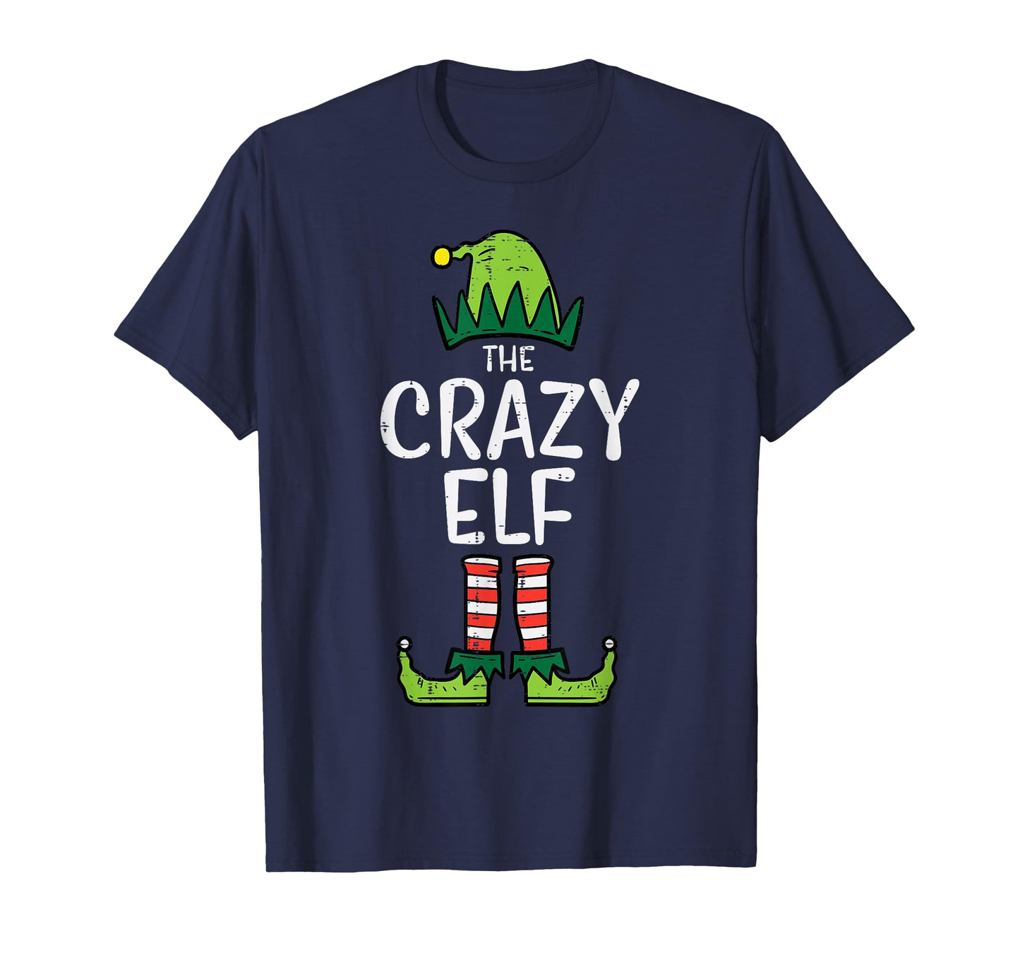 Crazy Elf Xmas Matching Christmas For Family Girls Women Kid T-Shirt
