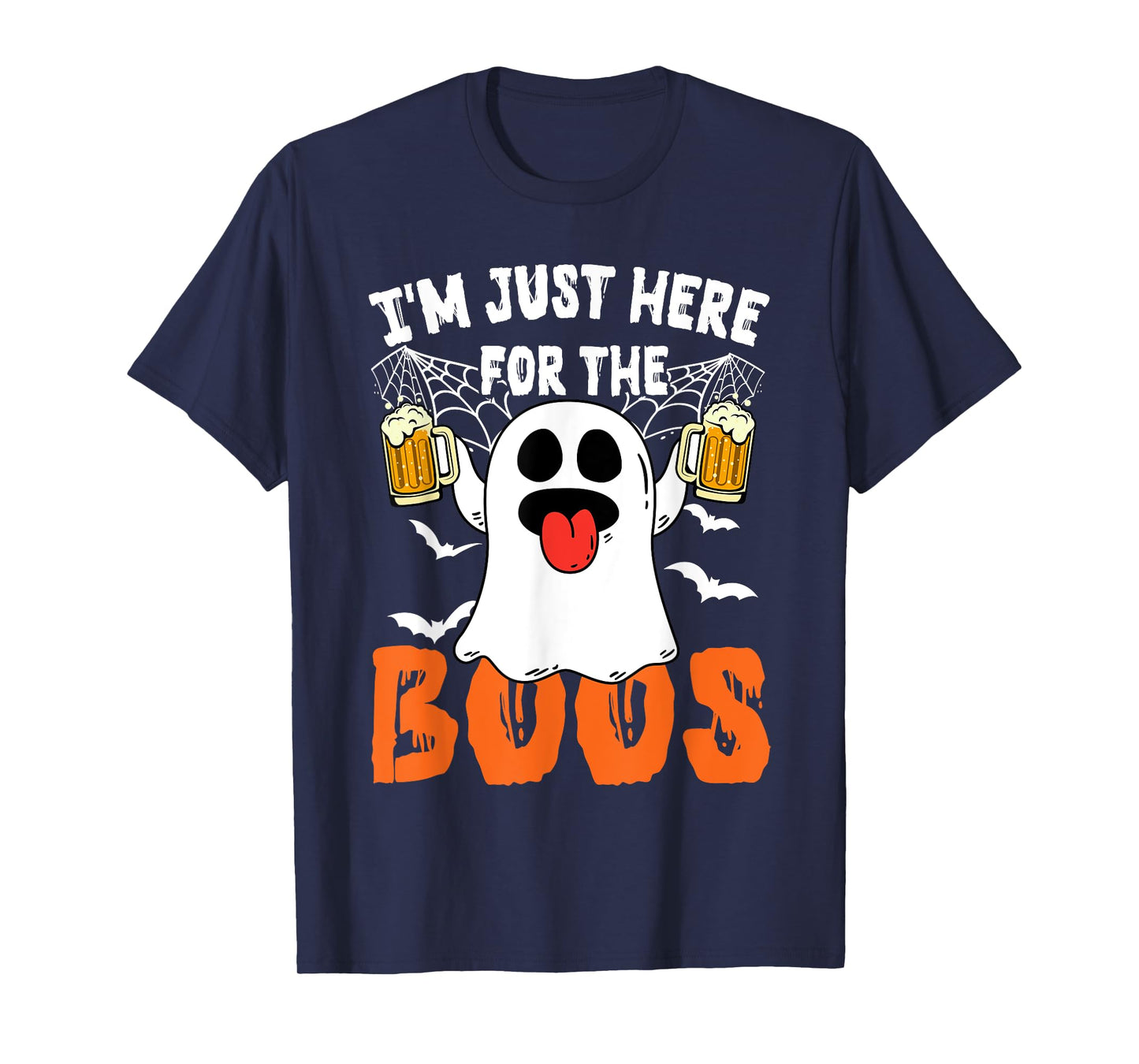 I'm Just Here For The Boos Cute Ghost Halloween Costume T-Shirt