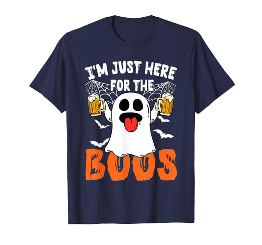 I'm Just Here For The Boos Cute Ghost Halloween Costume T-Shirt