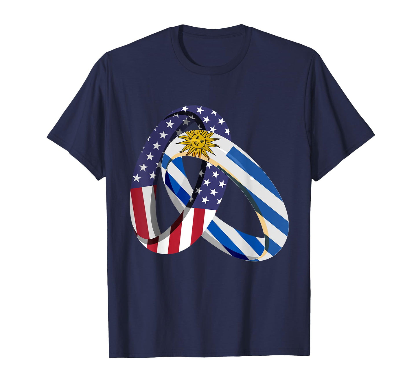 Uruguay American Ring Heritage Month Uruguayan Flag T-Shirt