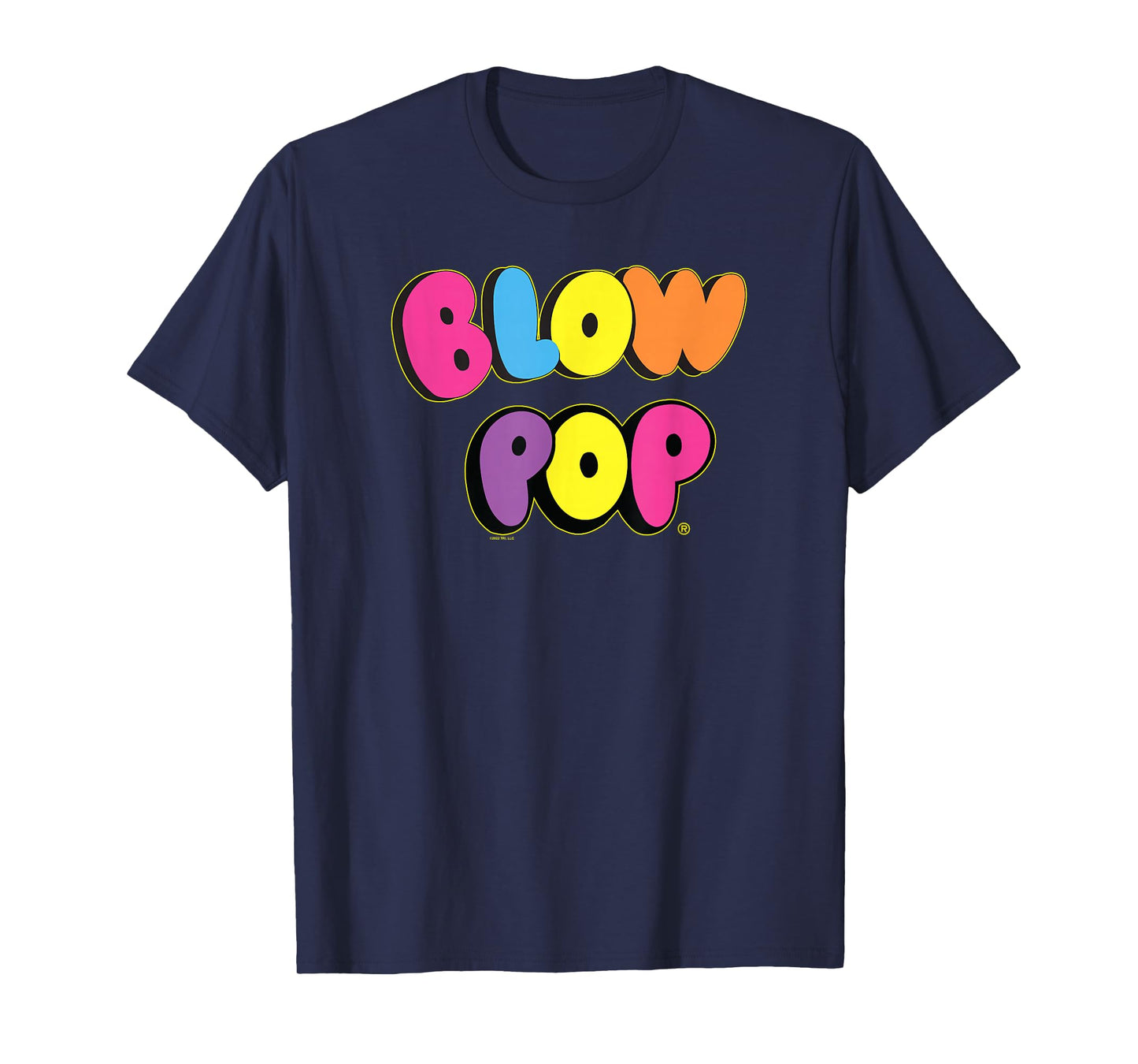 Charms Blow Pop Colorful Letters Text Logo T-Shirt
