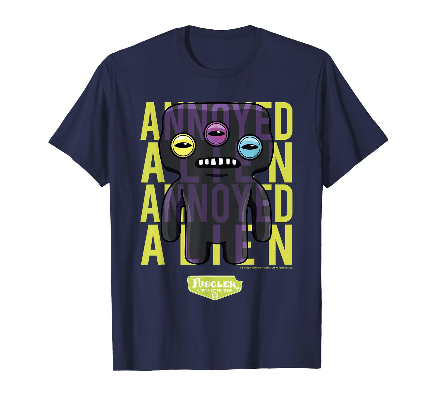 Fuggler Annoyed Alien Black Laboratory Misfits T-Shirt