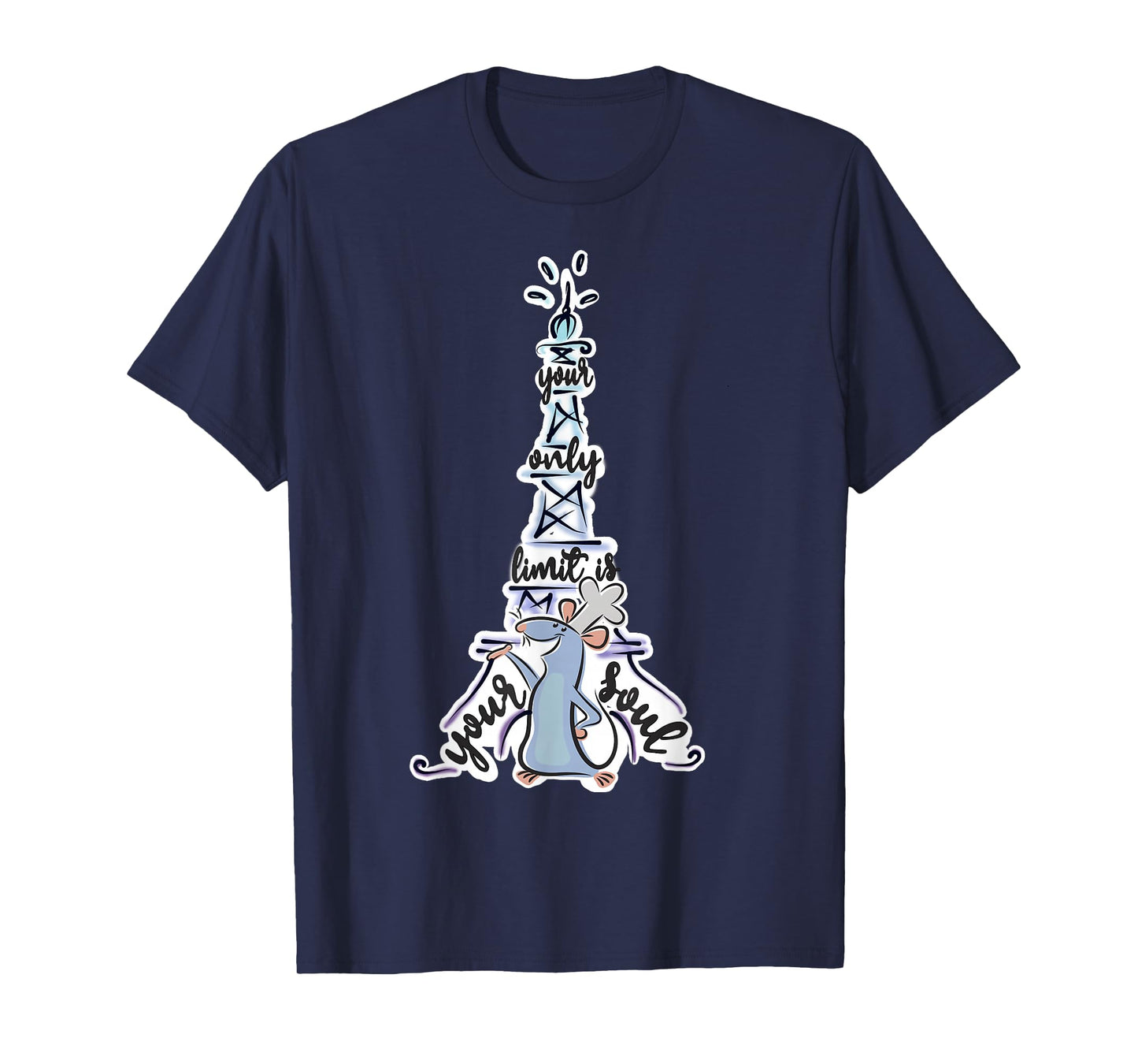 Disney Pixar Ratatouille Remy Your Only Limit is Your Soul T-Shirt Small