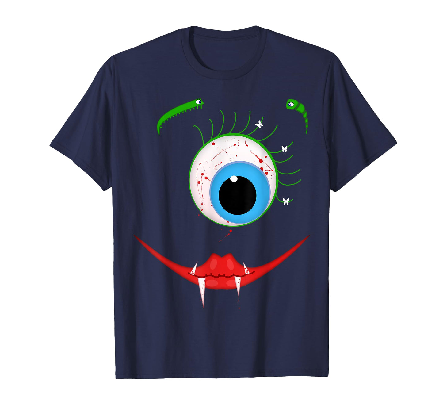 Cute Scary One-Eyed Bloodsucking Monster Halloween Costume T-Shirt