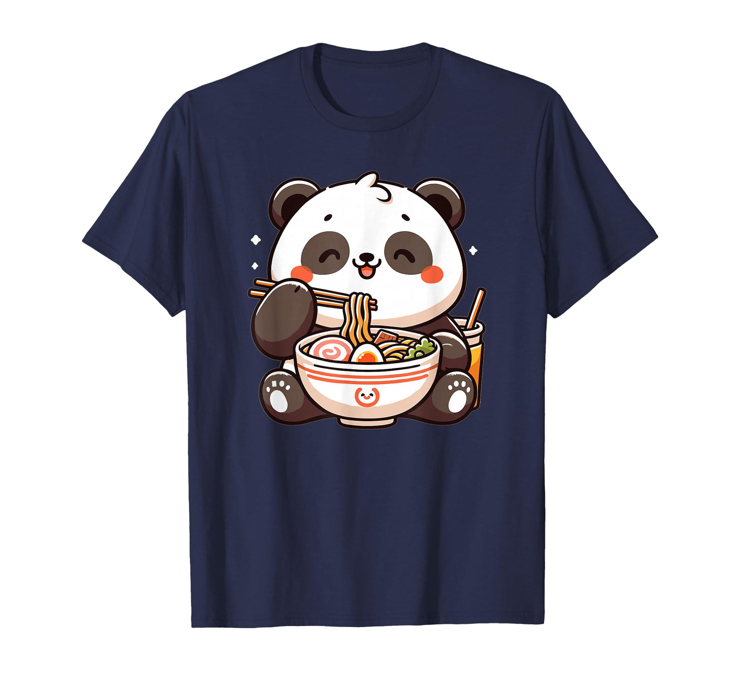 Cute Panda Eats Ramen Noodles Pandas Ramen T-Shirt