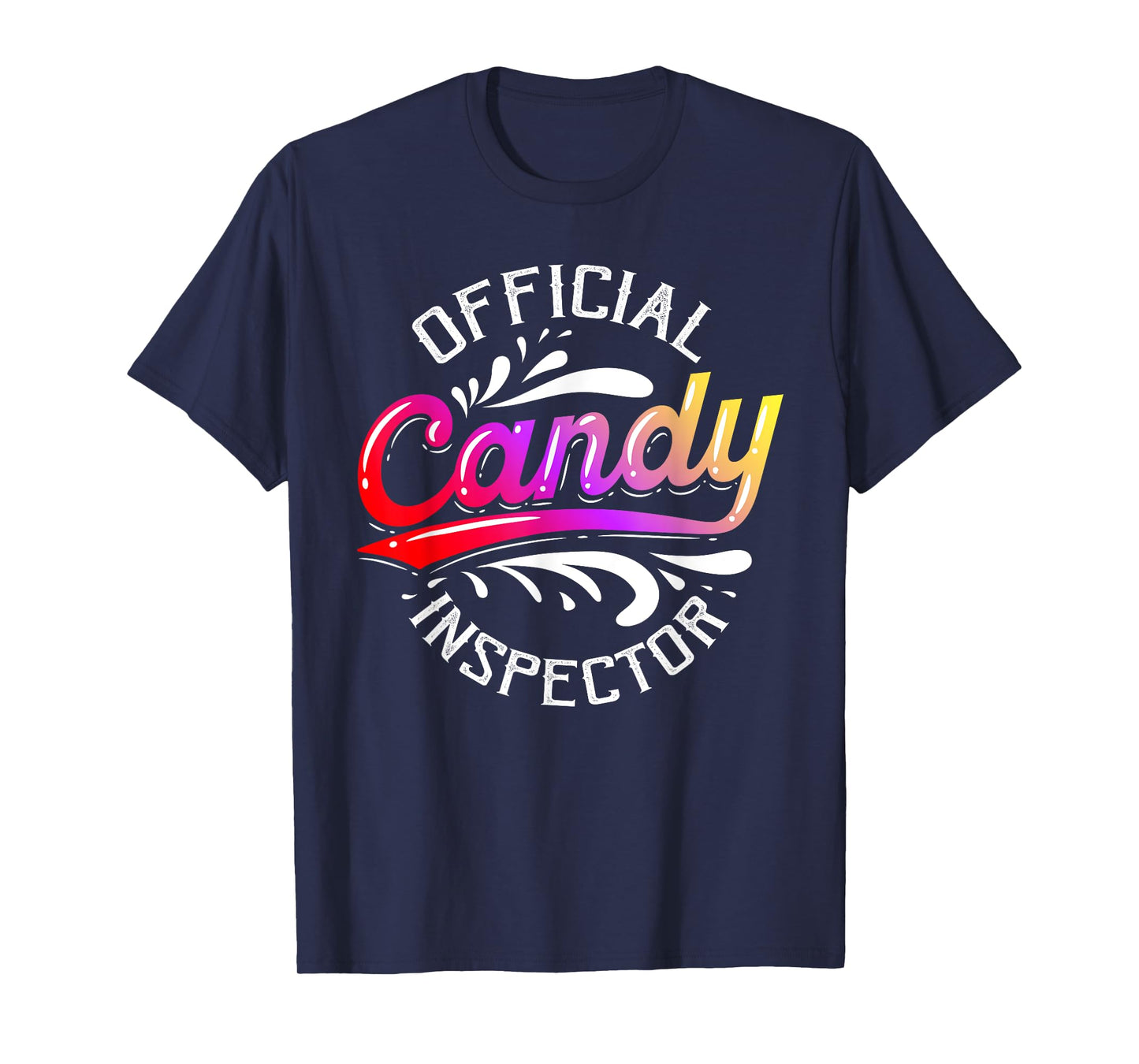 Funny Halloween Retro Vintage Candy Inspector Costume T-Shirt