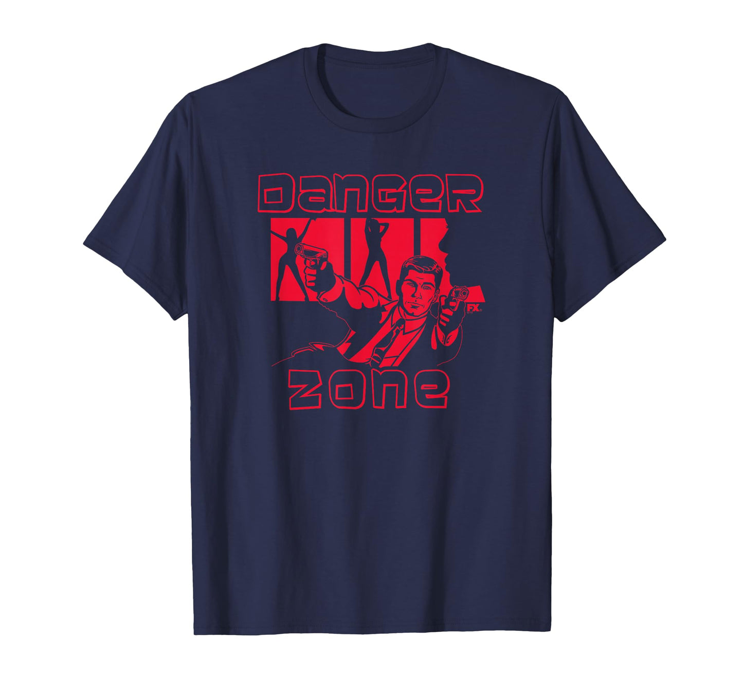 Archer Danger Zone Action Spy Scene Cartoon T-Shirt