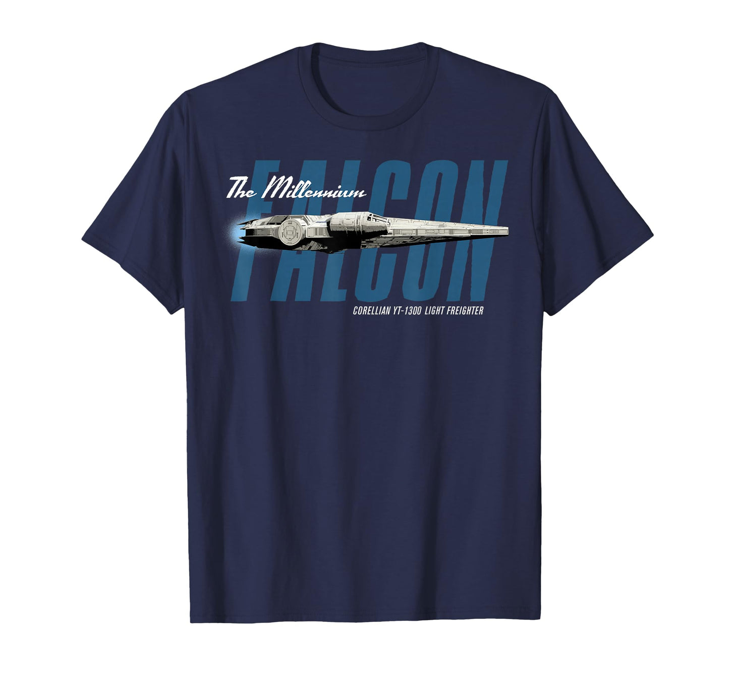 Star Wars Han Solo Movie Falcon Flyby Text Graphic T-Shirt T-Shirt