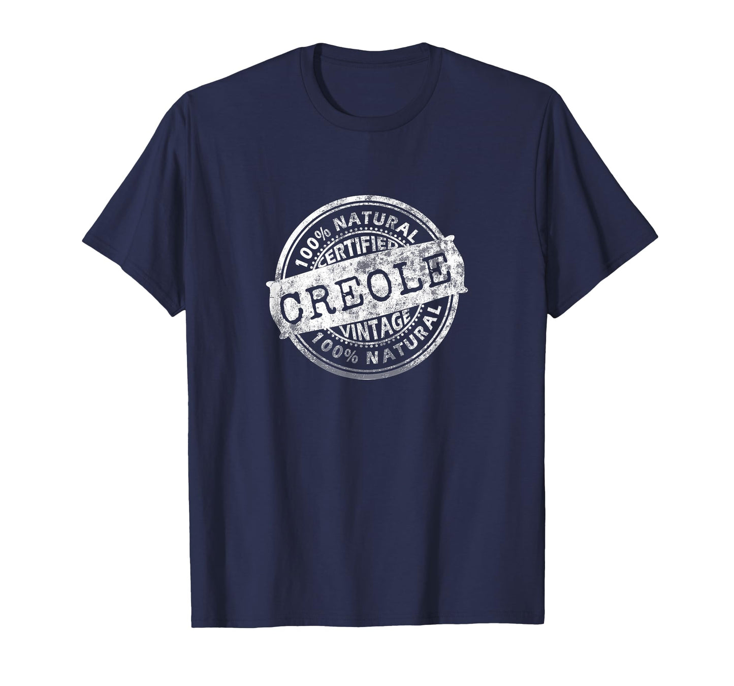 Vintage 100% Certified Creole White Stamp Louisiana T-Shirt