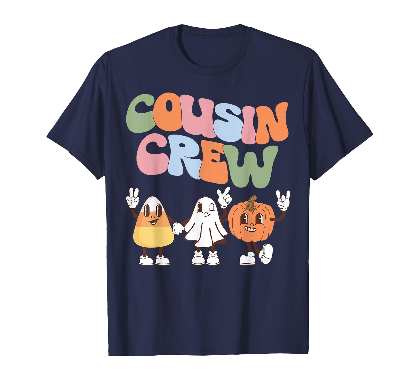 Cousin Crew Halloween Matching Cousin Groovy T-Shirt