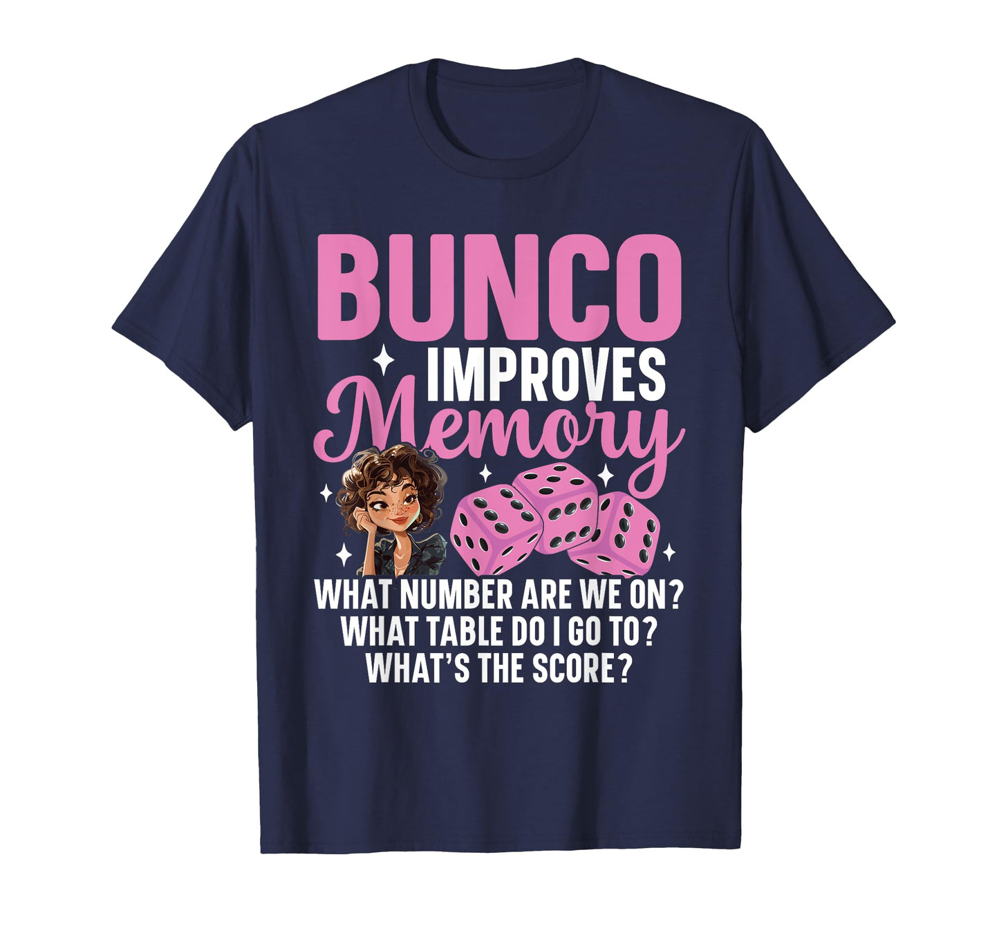 Bunco Prizes Decorations Bunco Night Bunco Player Bunco T-Shirt