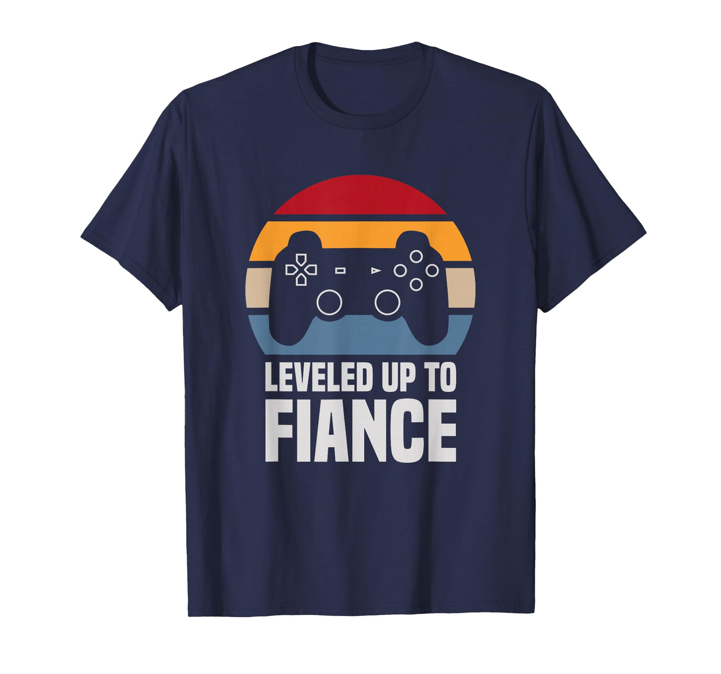Leveled Up To Fiance Gifts For Him Newly Engaged Couple T-Shirt
