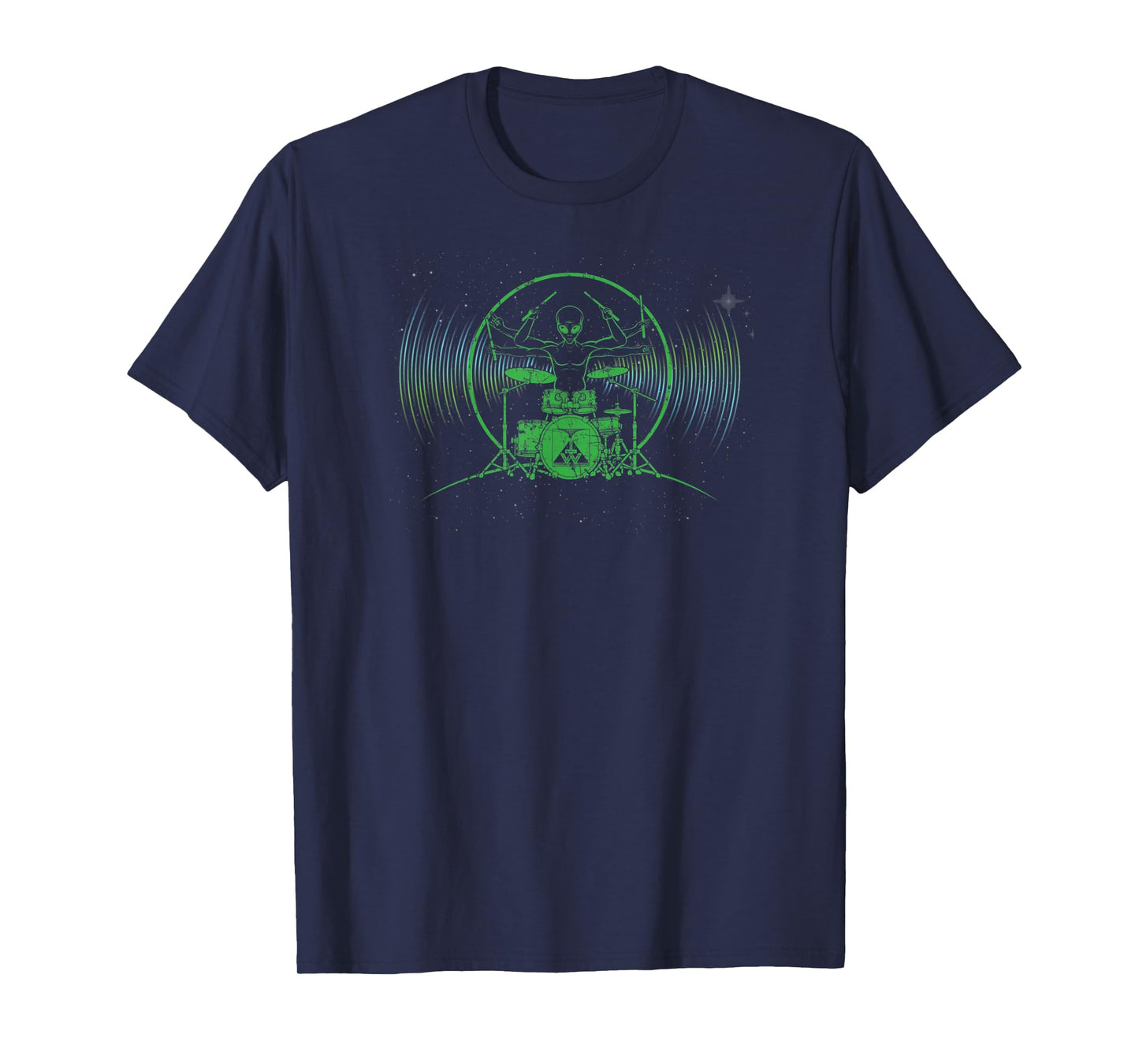 Alien Drummer Drumming T-Shirt