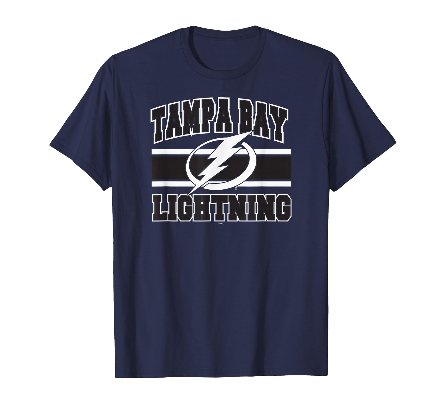 Tampa Bay Lightning Stripe Royal Blue Officially Licensed T-Shirt