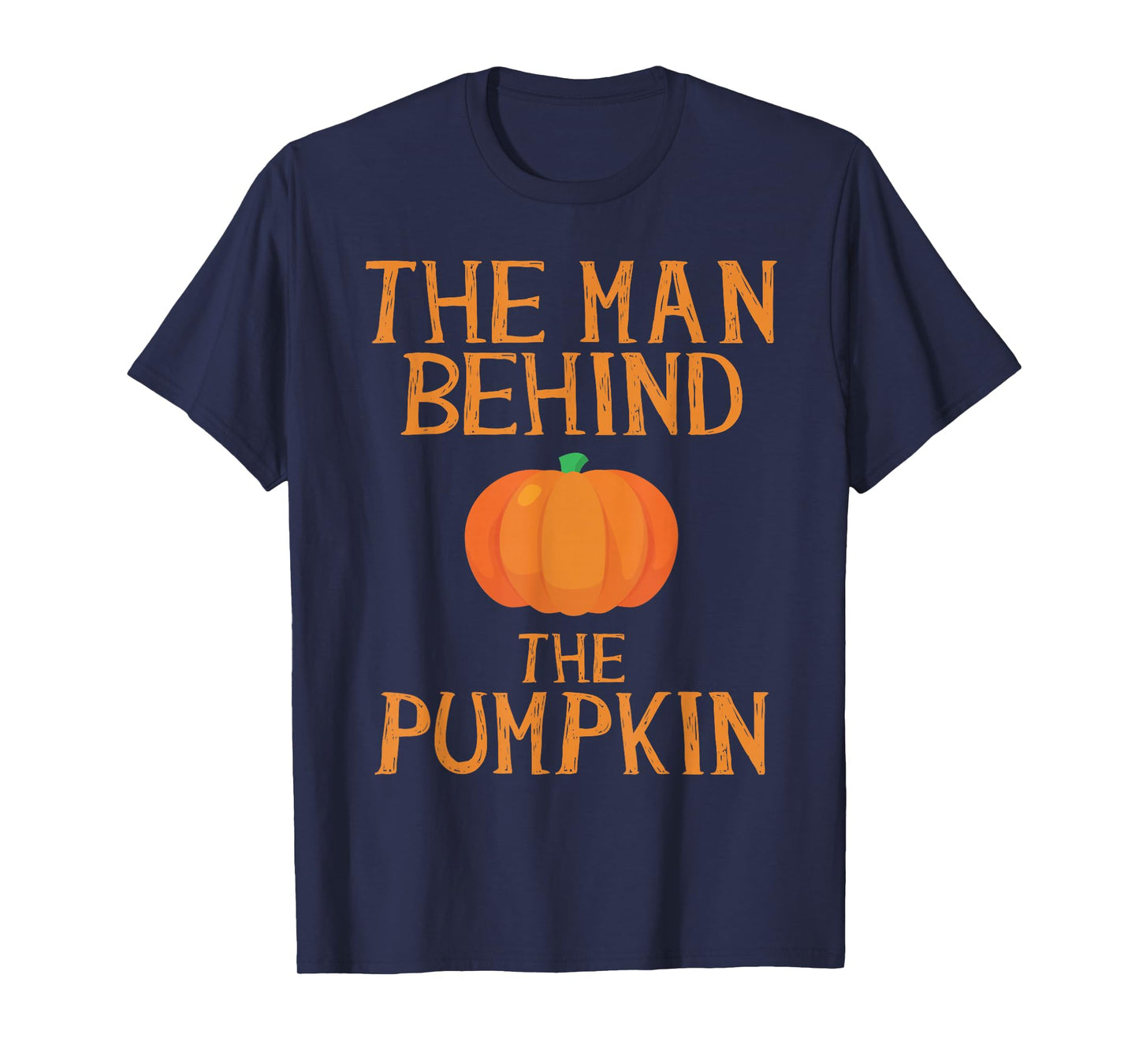 Pregnant Halloween Costume Funny Pregnancy Men Pumpkin Dad T-Shirt