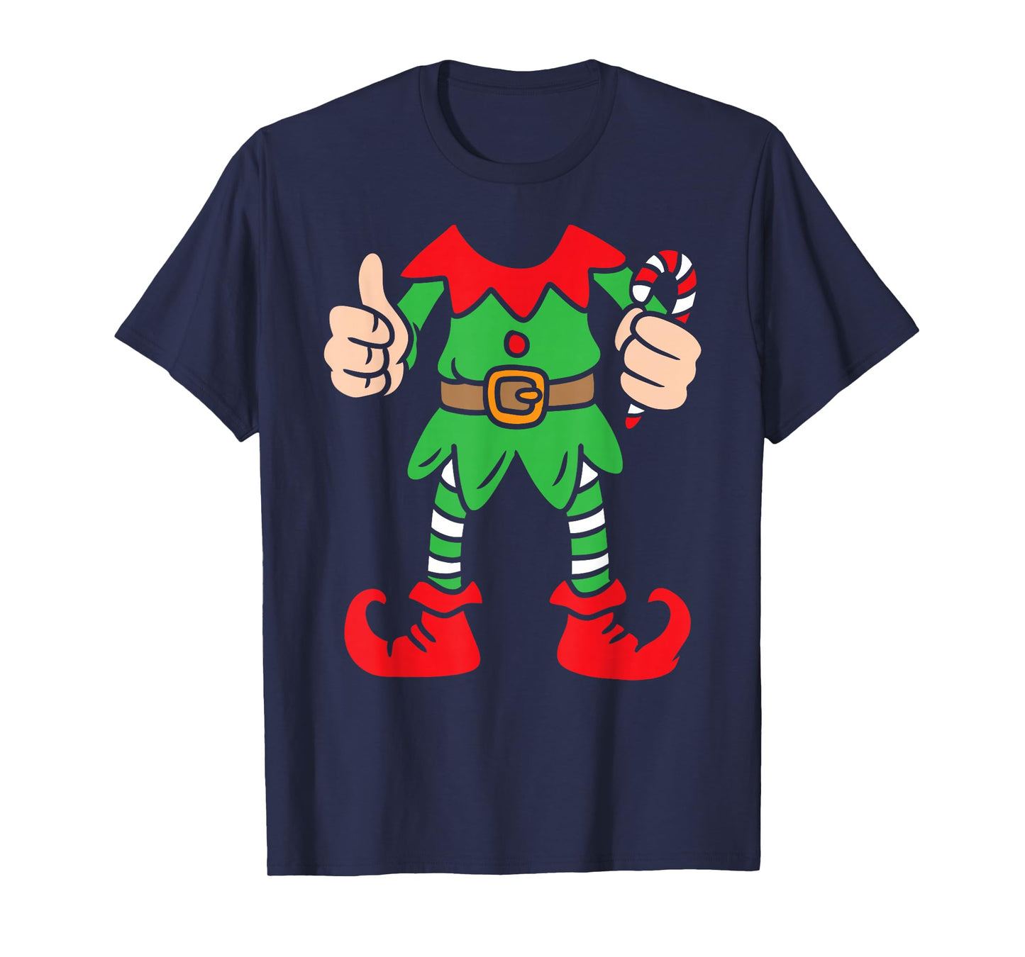 Funny Christmas Elf Outfit Costume Xmas Family Adults Kids T-Shirt