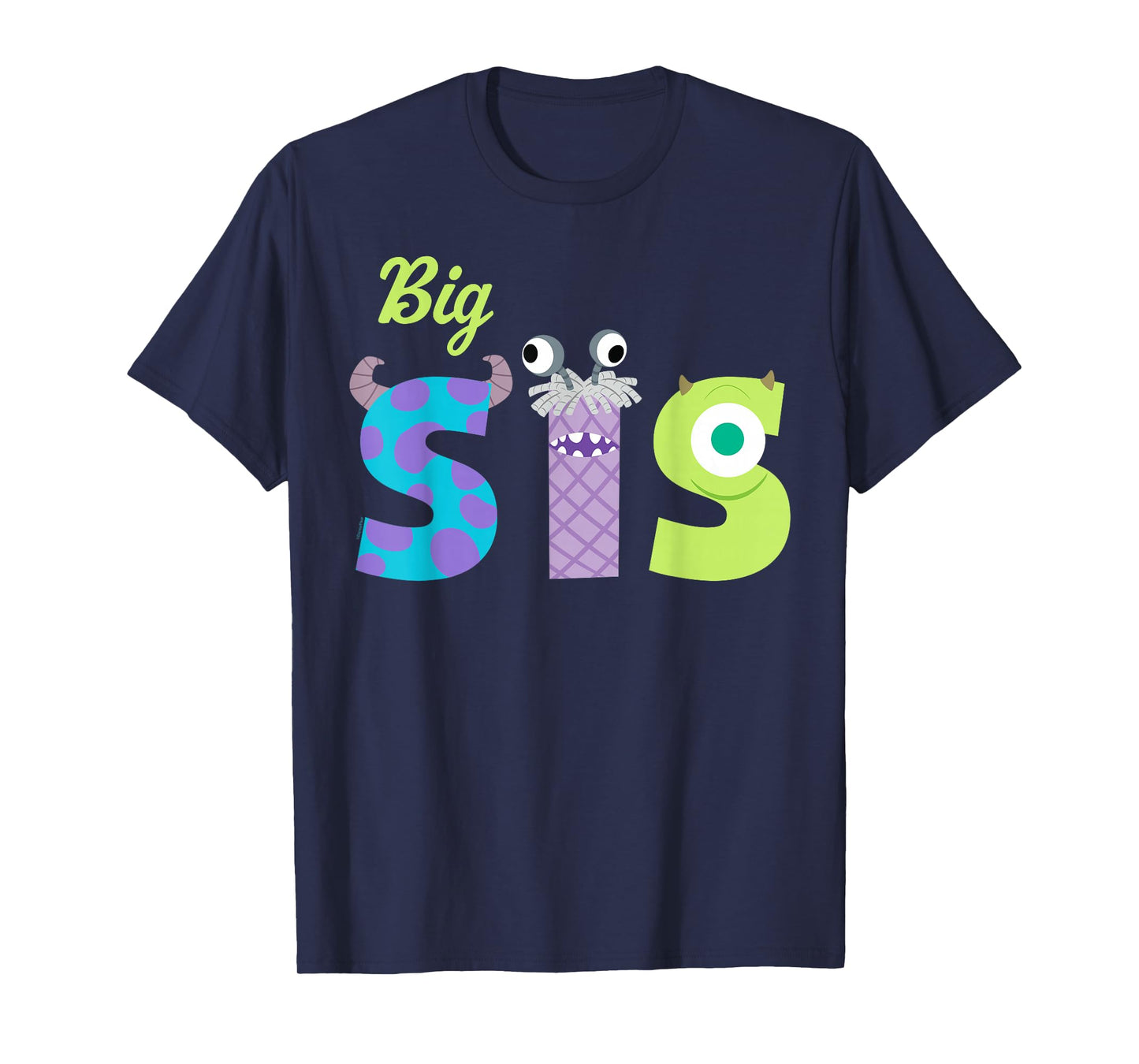 Disney & Pixar's Monsters, Inc. Big Sis Sister Family Trip T-Shirt
