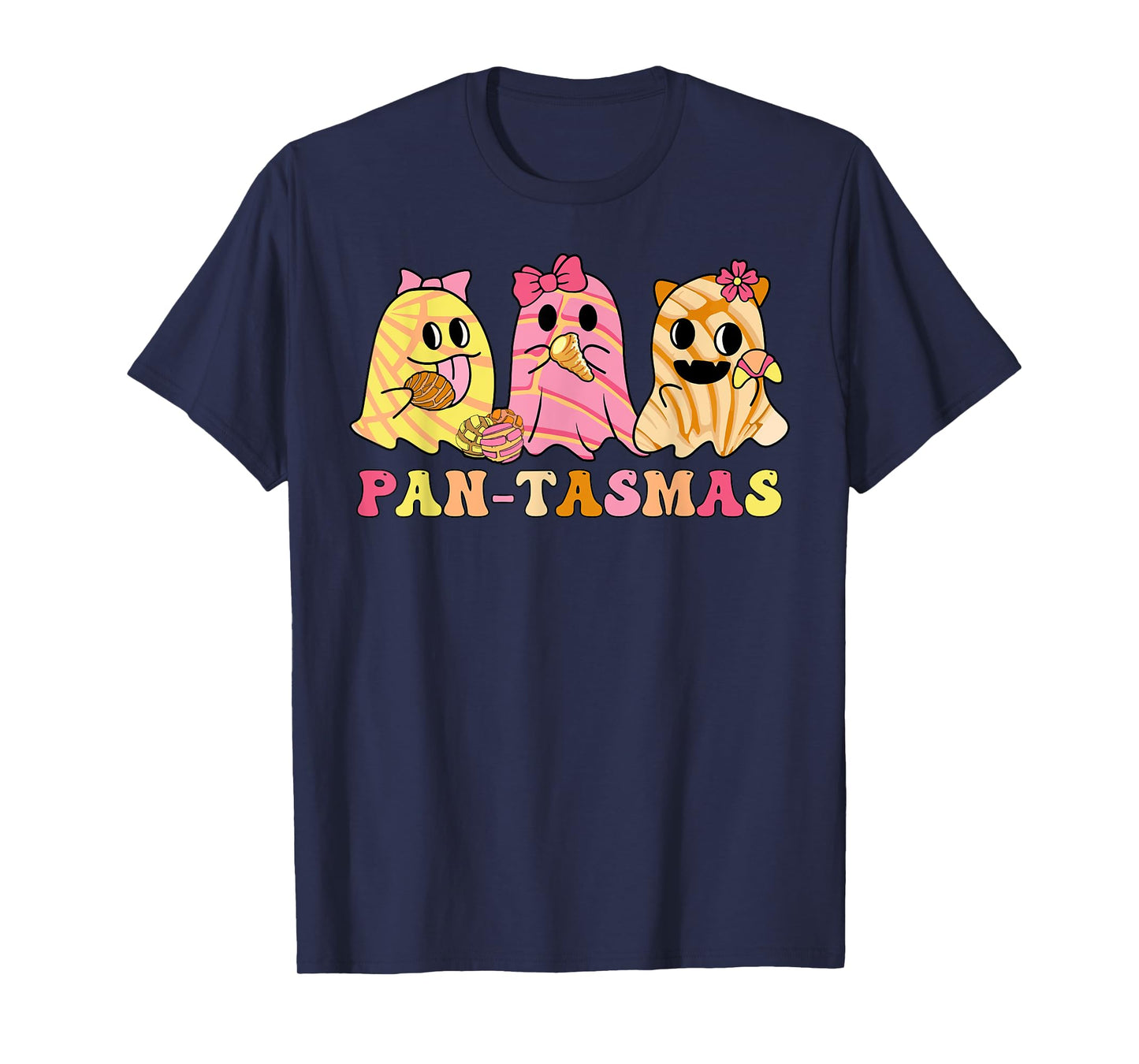Pantasmas Mexican Spooky Halloween Ghost Conchas Pan-tasmas T-Shirt