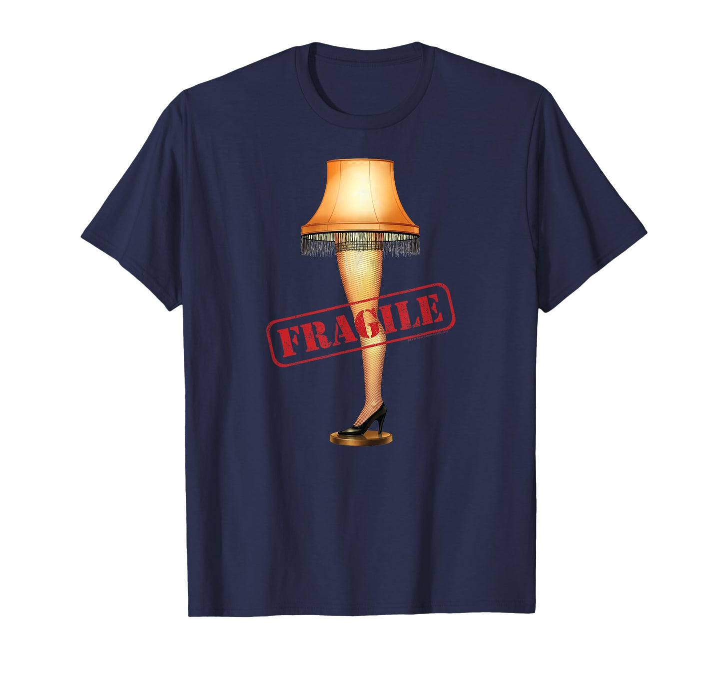 A Christmas Story Fragile Stamp Leg Lamp Funny Holiday T-Shirt