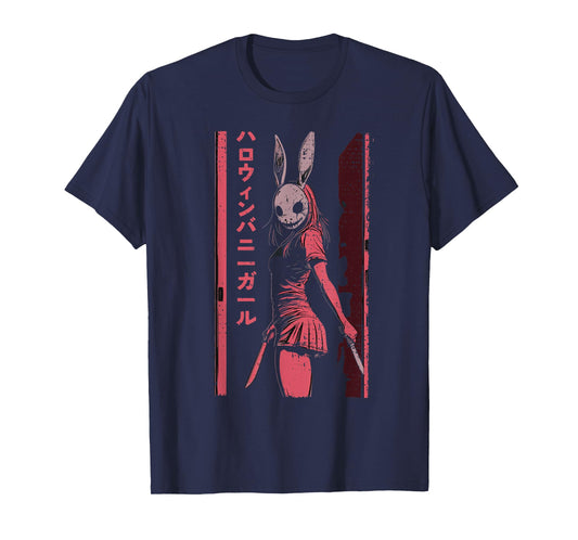 Anime Horror Bunny Aesthetic Soft Grunge Waifu Japanese Girl T-Shirt