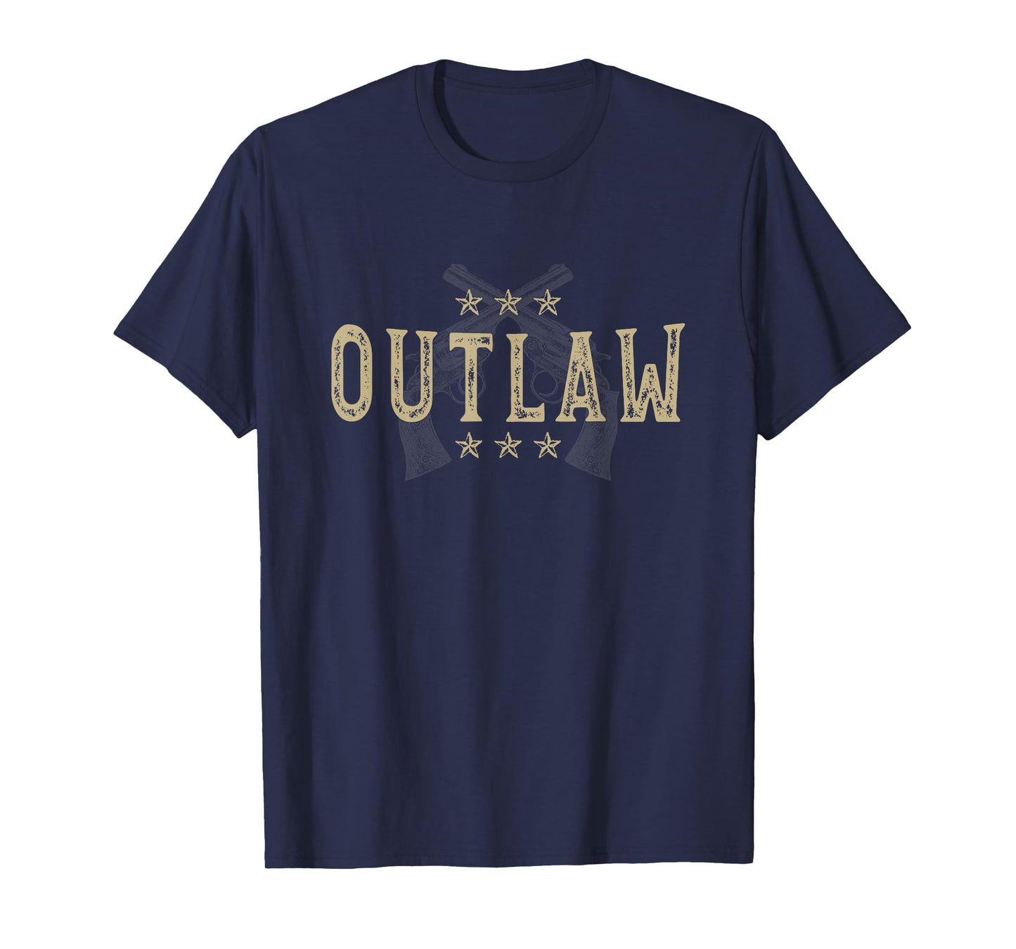 Vintage Outlaw Pistol Western Style T-Shirt T-Shirt