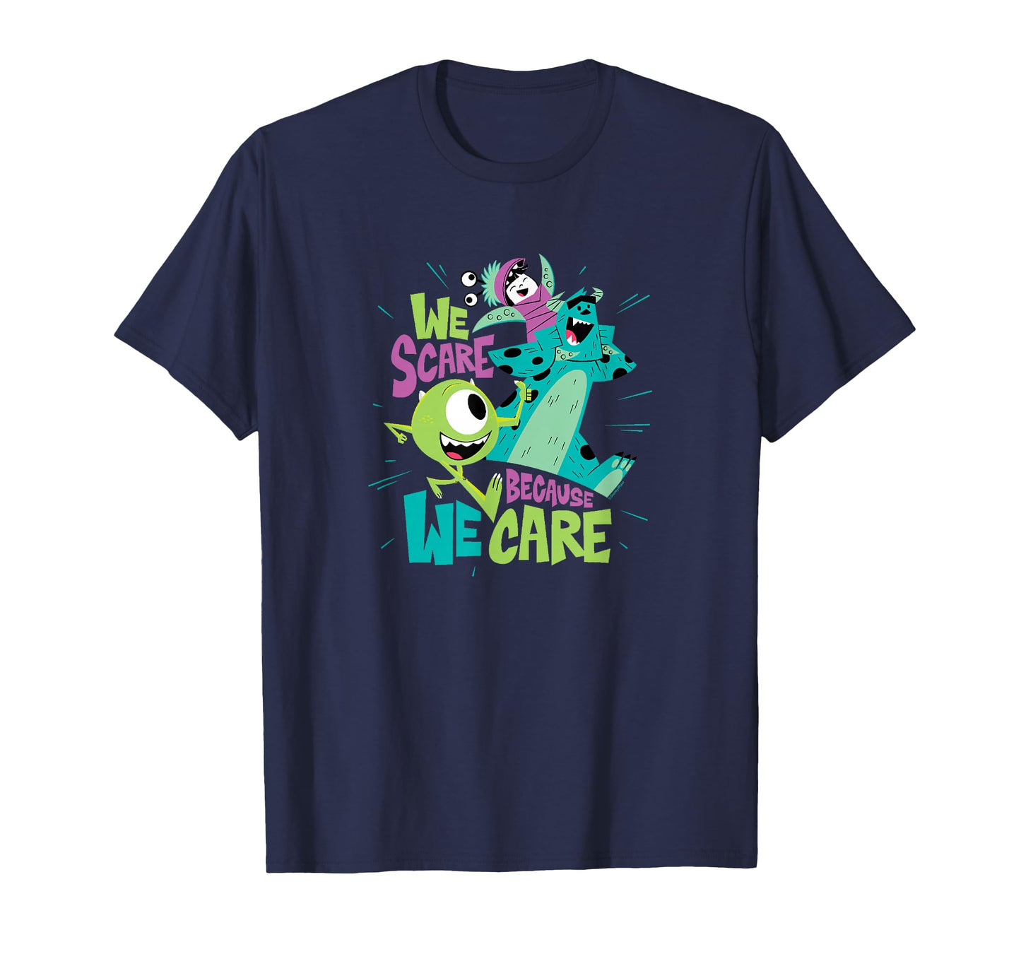 Disney Pixar: Monsters, Inc. - We Scare Because We Care T-Shirt