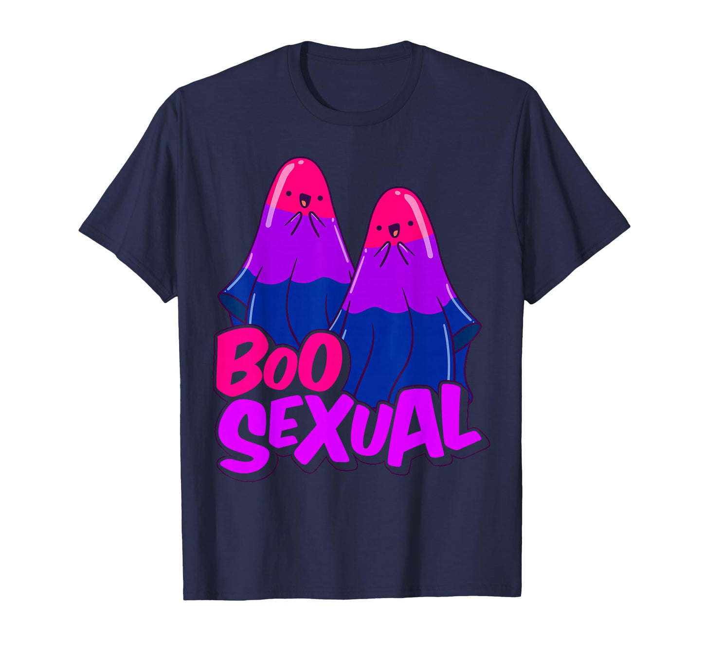 Boo Sexual Bisexual Ghost Pair Word Game for Halloween T-Shirt