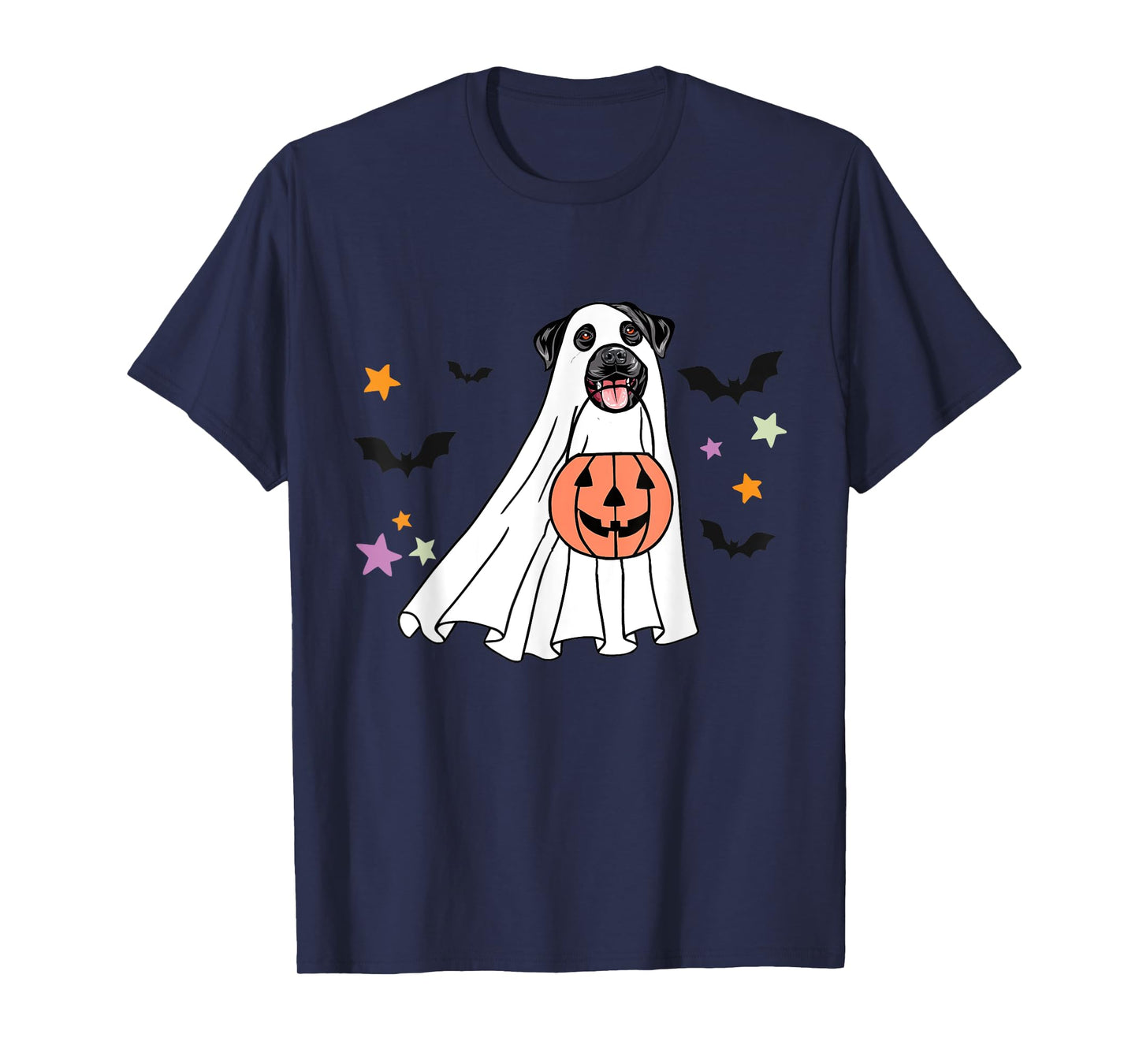 Ghost Black Labrador Retriever Boo Dog Halloween Costume T-Shirt