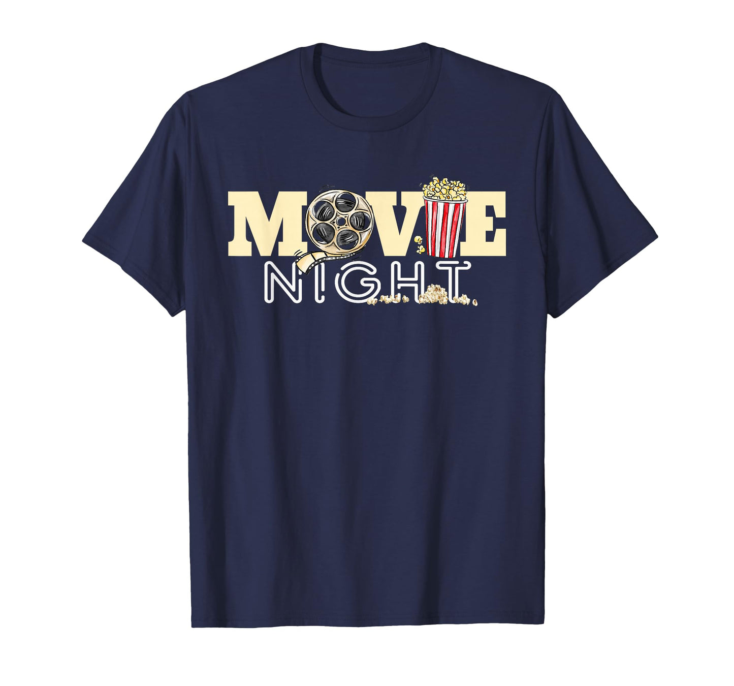 Movie Night T-Shirt Family Movie Night Shirts Popcorn Tees T-Shirt