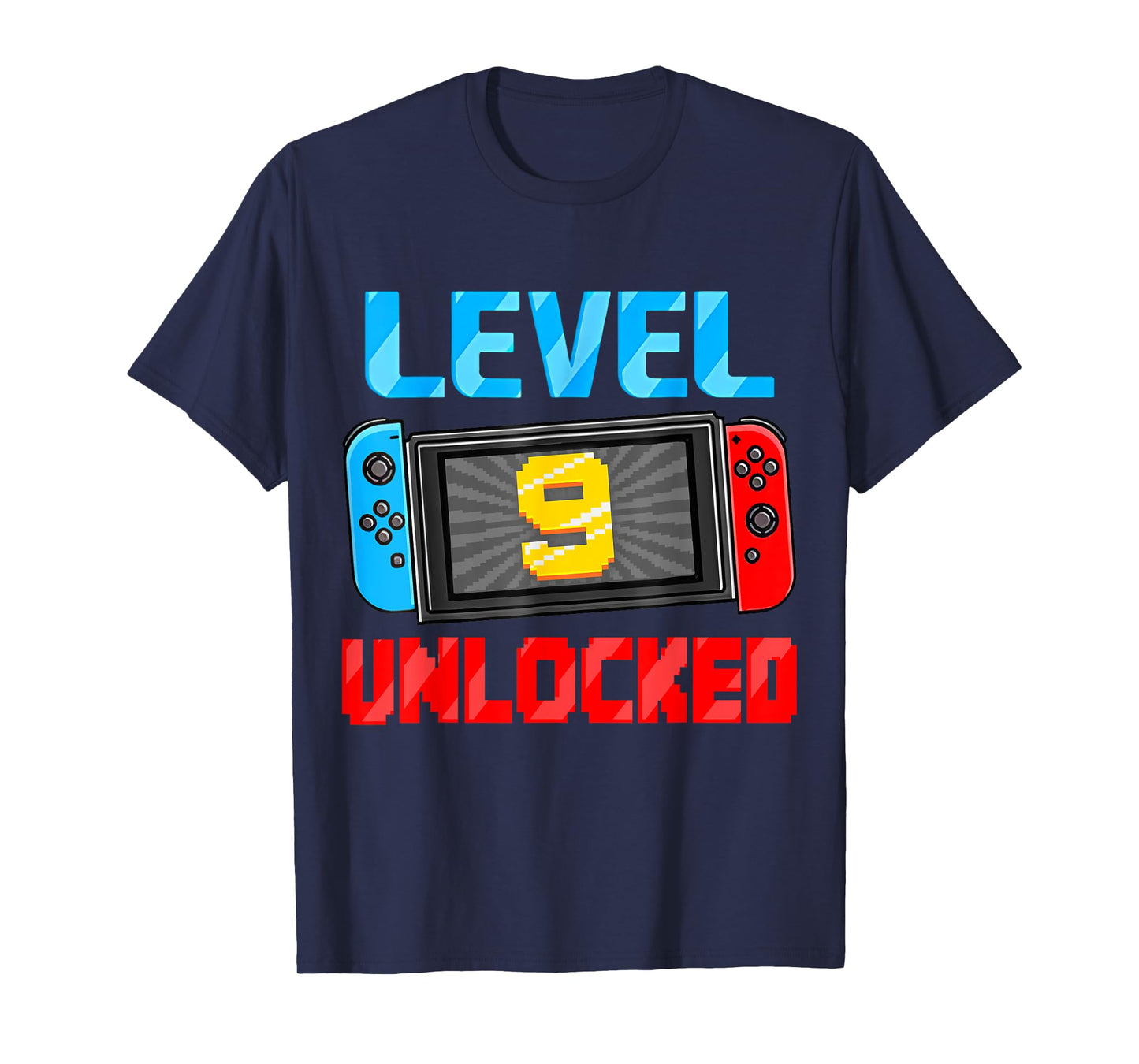 Level 9 Unlocked Gamer 9th Birthday Gift Video Game Boys T-Shirt