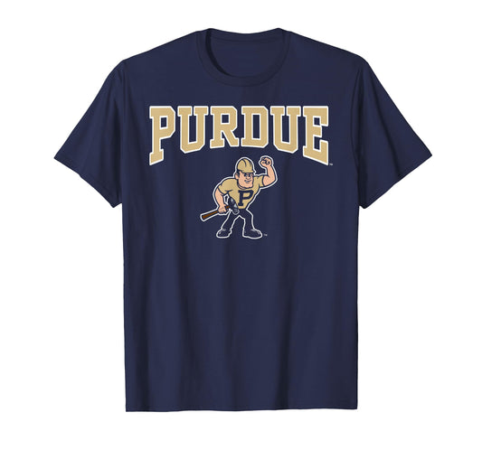 Elite Authentics Black Purdue Boilermakers Arch Logo T-Shirt