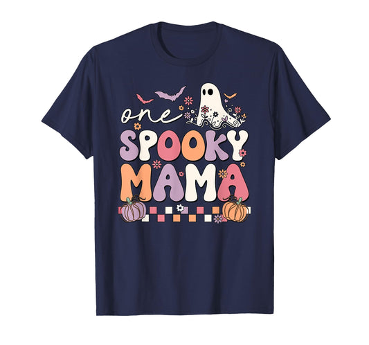 One Spooky Mama Halloween Spooky Ghost T-Shirt