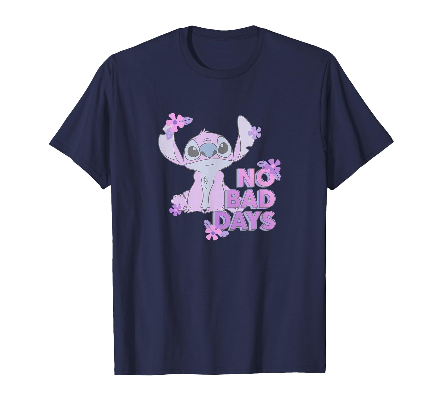 Disney Lilo & Stitch No Bad Days Cute Stitch Chest Portrait T-Shirt