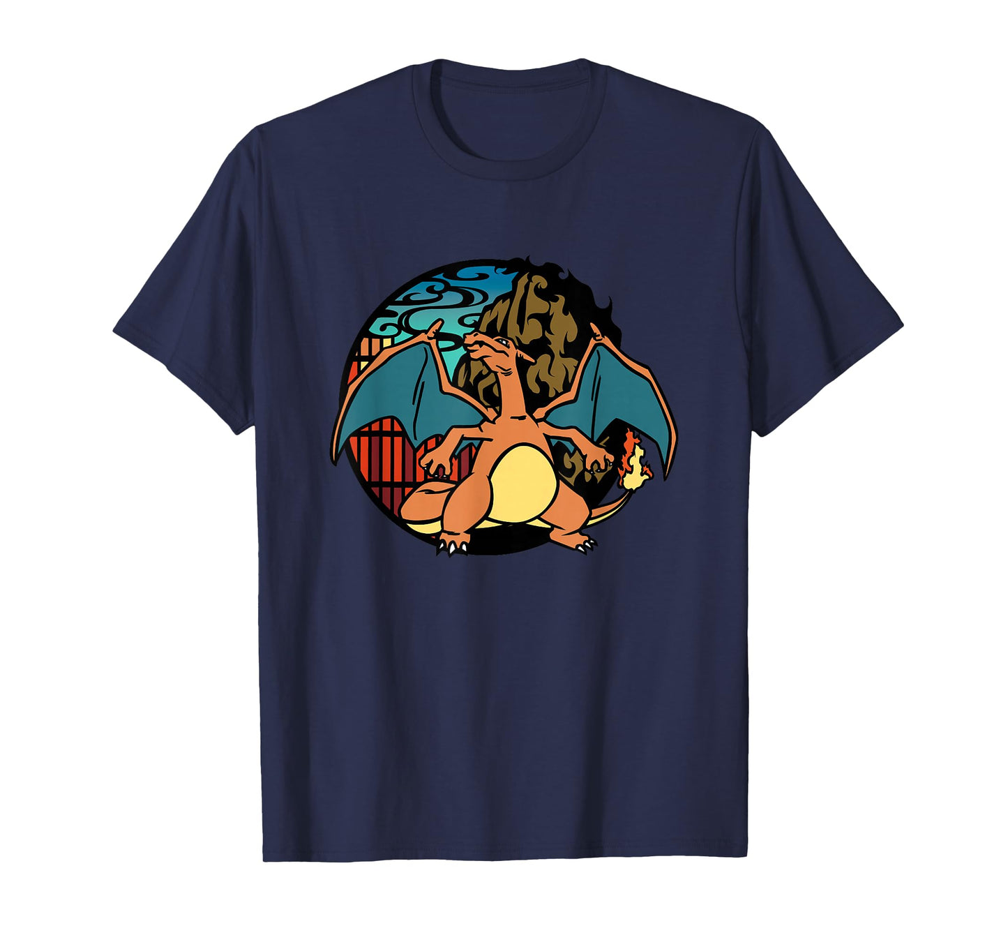 Pokémon Epic Charizard Ready To Fight Big Chest Badge Logo T-Shirt