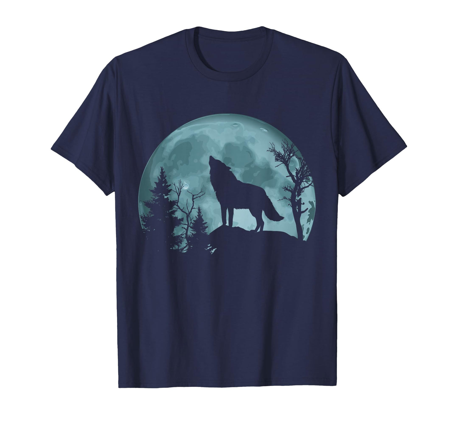 Wolf Howling at the Moon T-Shirt