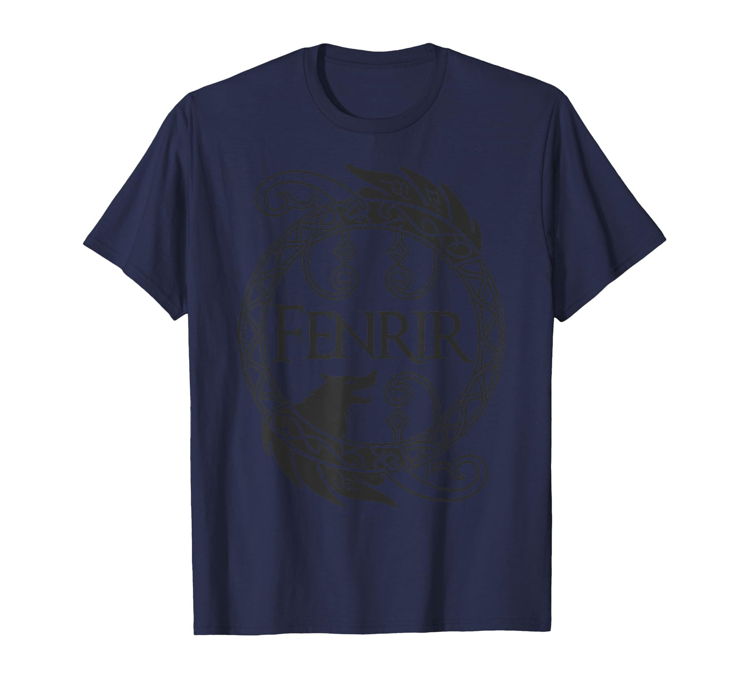 Viking Rustic Celtic Knotwork Fenrir T-Shirt