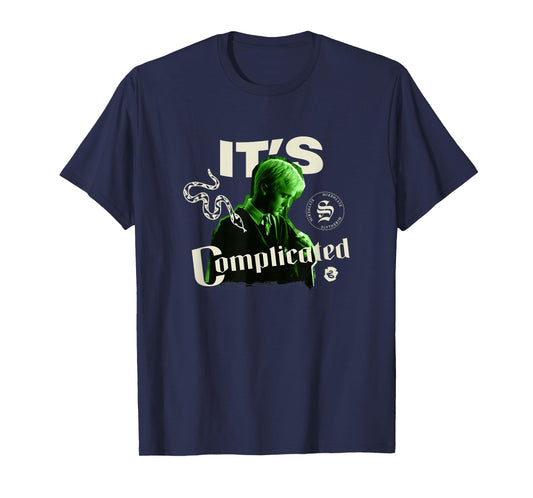 Harry Potter Draco Malfoy It's Complicated Slytherin Logo T-Shirt