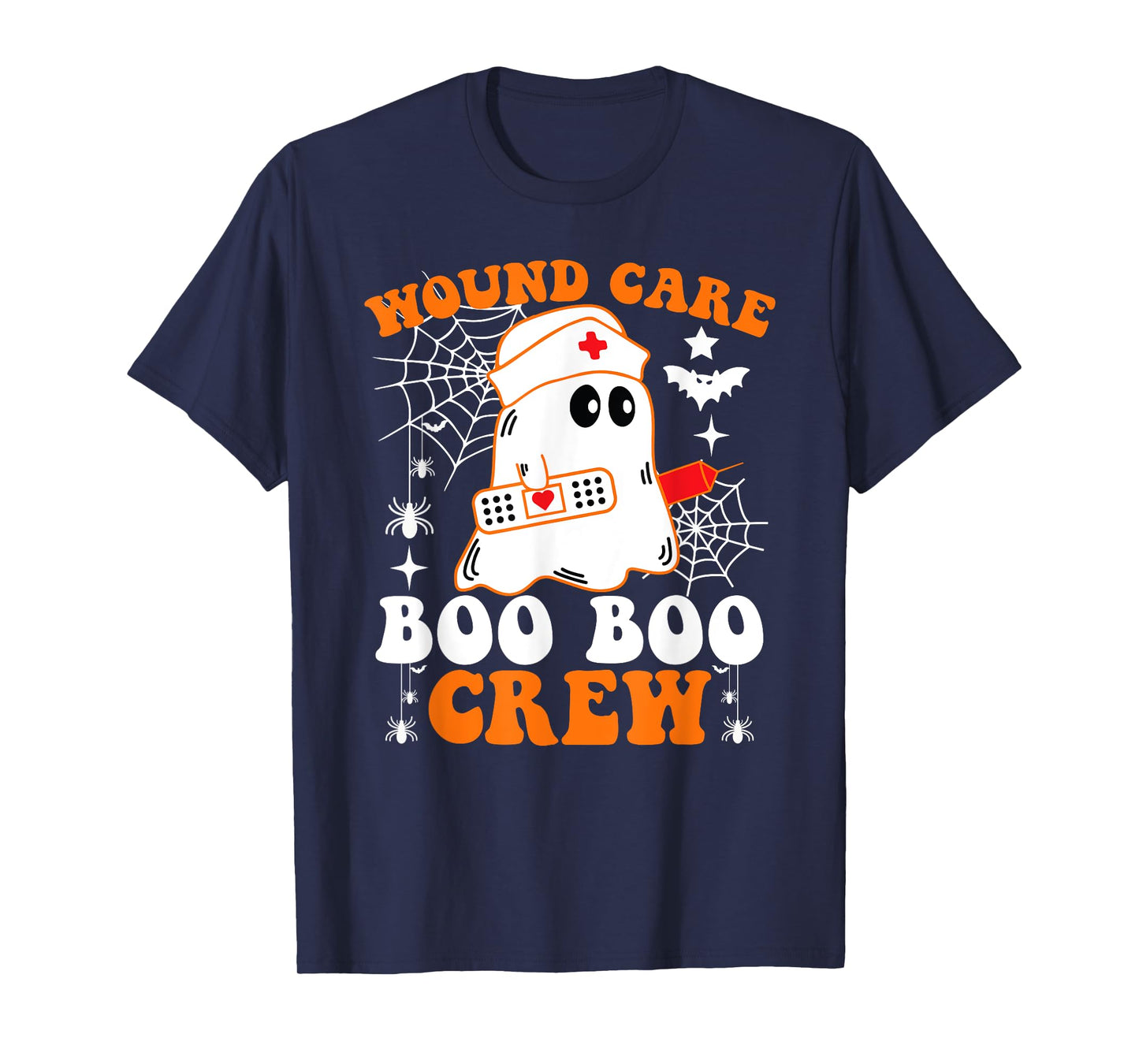 Wound Care Boo Boo Crew Shirt Funny Nurse Ghost Halloween T-Shirt