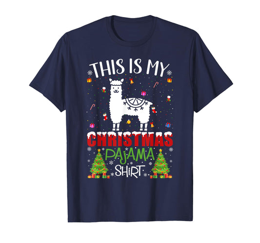 This is My Christmas Pajama Alpaca Ugly Xmas Sweater T-Shirt