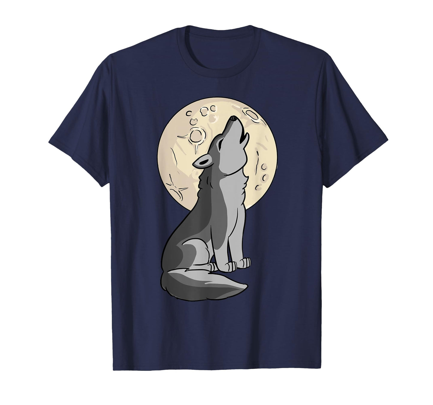 Wolf Shirt - Cute Baby Wolf Costume Howling Full Moon T-Shirt