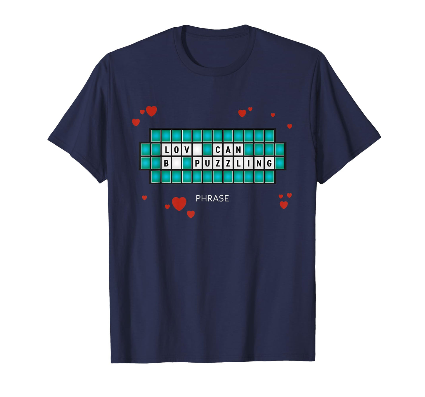 Wheel of Fortune Love Can Be Puzzling Valentine's Day T-Shirt