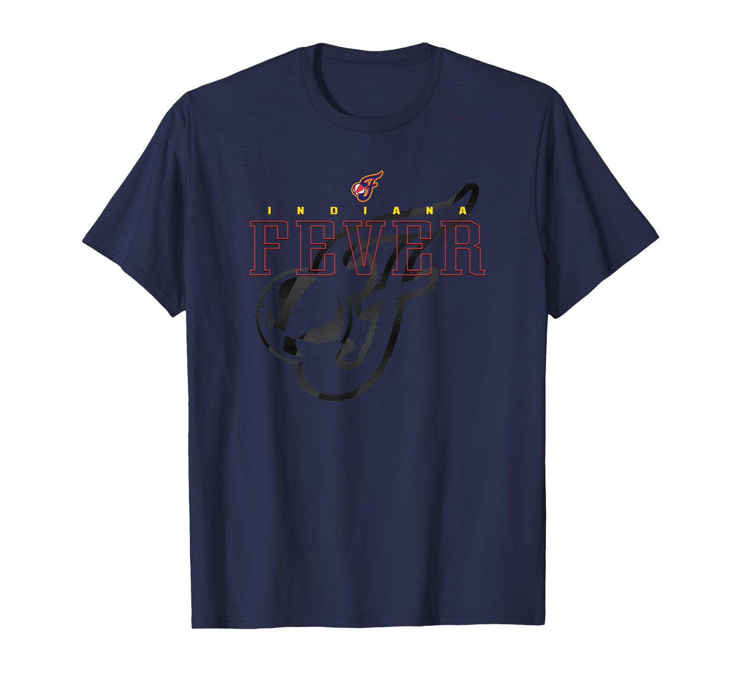 WNBA Official Indiana Fever Black In Black T-Shirt