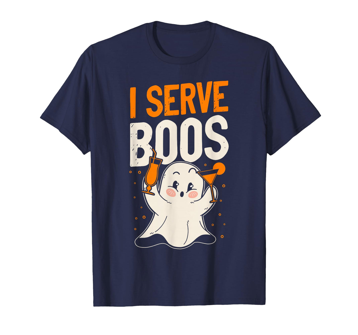 Bartender Mixologist Halloween Pun I Serve Boos T-Shirt