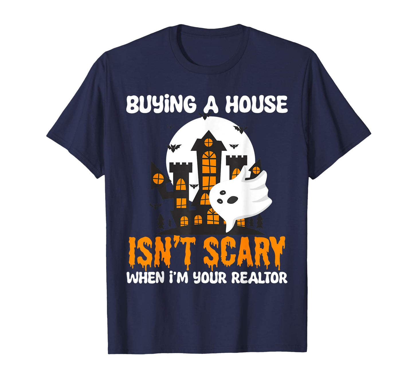 Funny Real Estate Agent Halloween Costumes Spooky Realtor T-Shirt