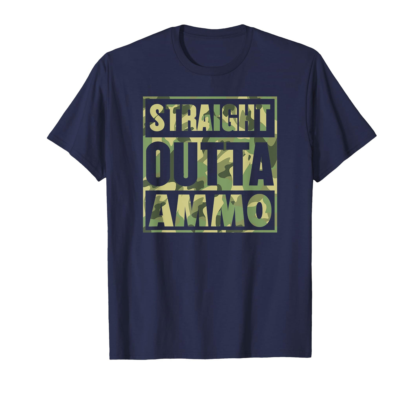 Straight Outta Ammo Pro Gun Rights 2A Second Amendment T-Shirt