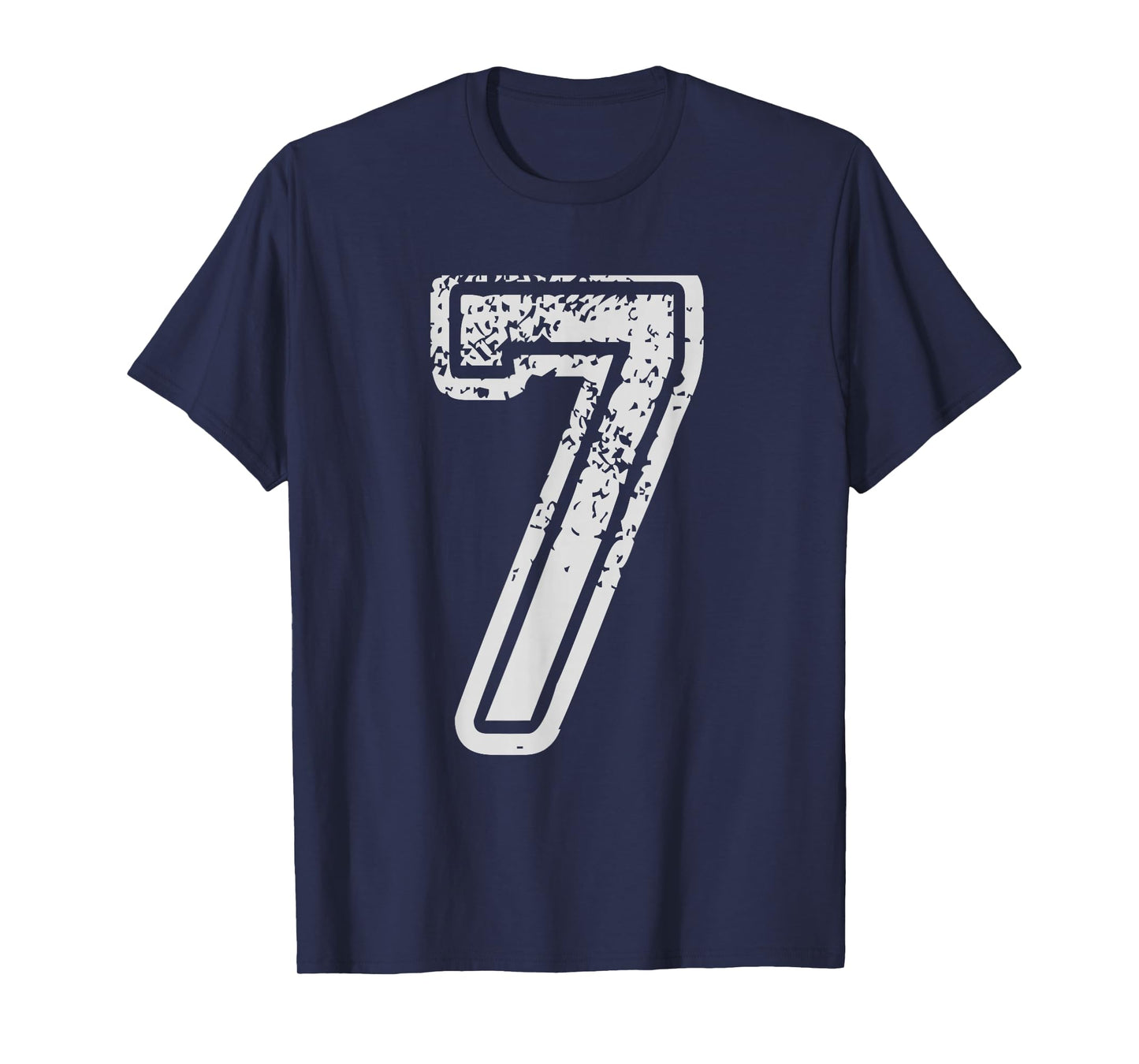 Team Jersey Uniforms Number 7 seven School Sports Birthdays T-Shirt
